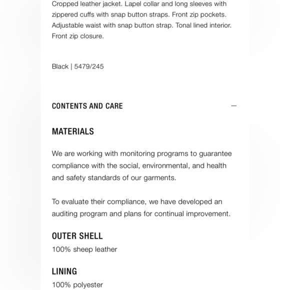 Zara  cropped genuine leather jacket LIMITED EDITION - Picture 9 of 12